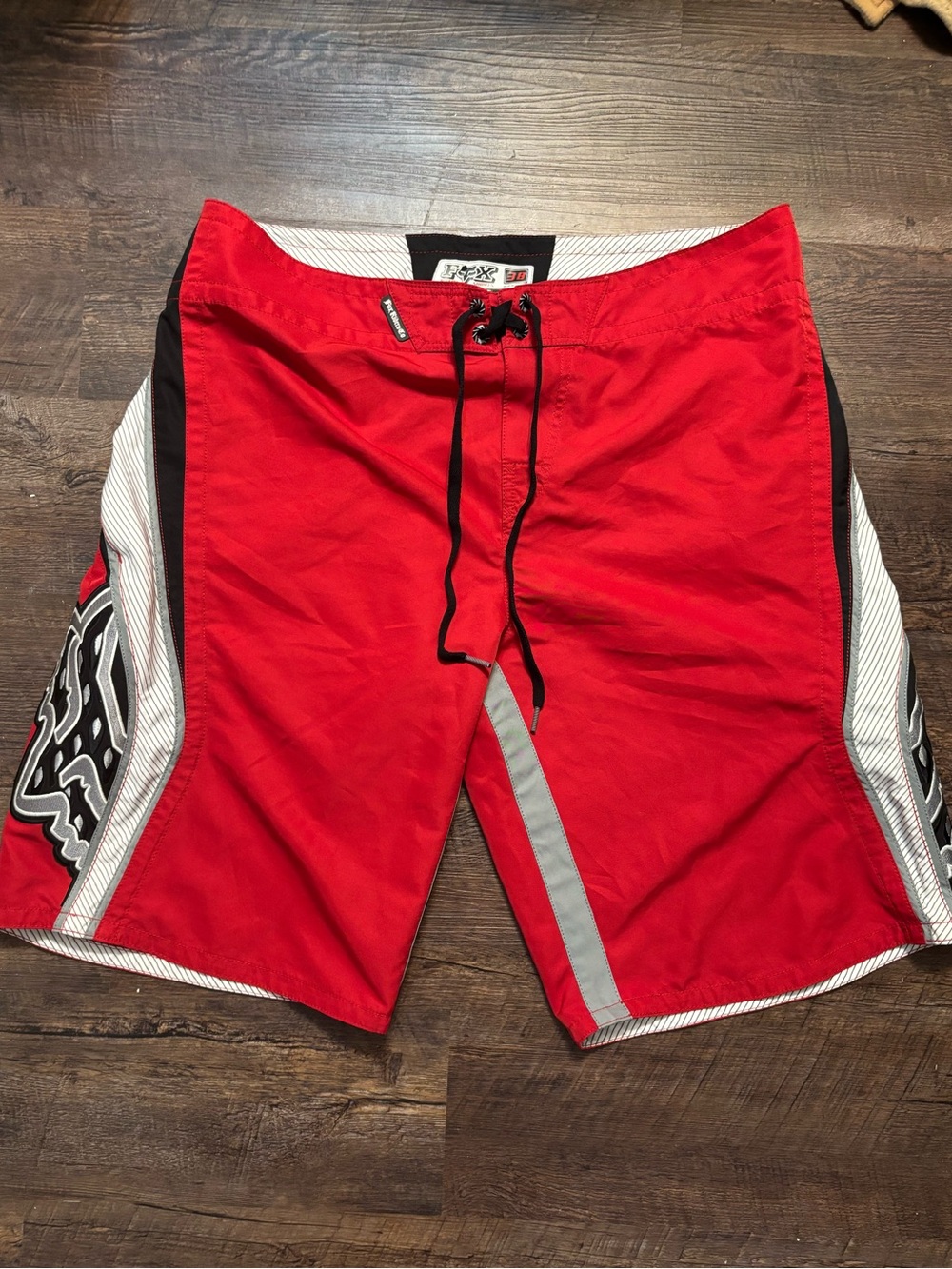 Fox Red and Black Men’s Board Shorts
